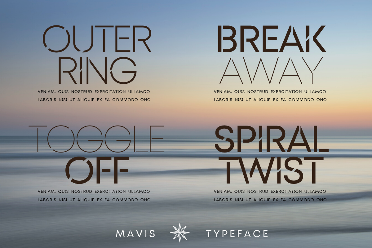 MAVIS SANS - FUTURISTIC TYPEFACE, a Sans Serif Font by CCS Type (Photo 3 of 20)