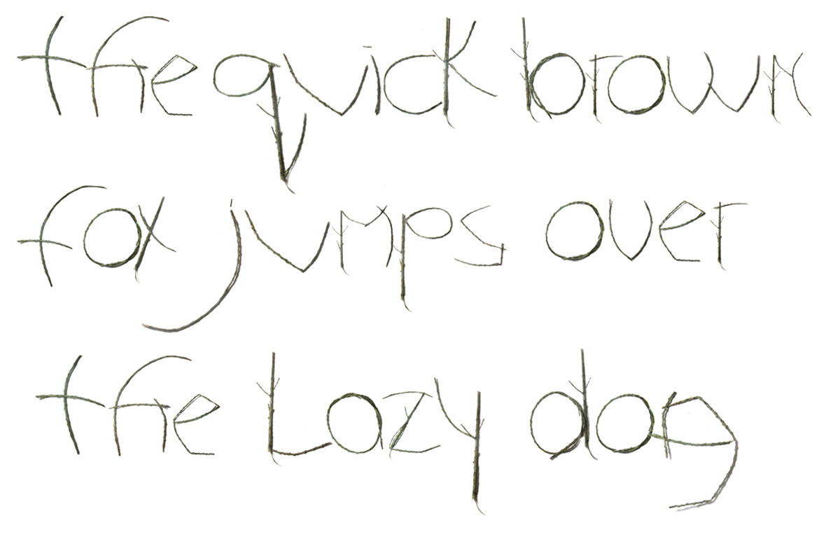 Twigs and Branches font in psd preview 2