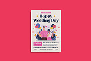 Malibu Wedding Invitation Template, an Invitation Template by iDoodle Studio (Thumbnail 2 of 4)