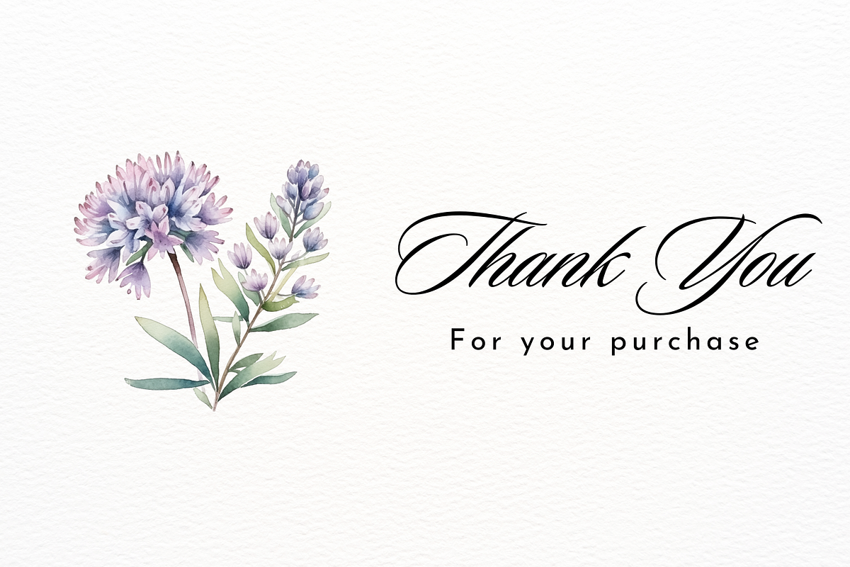 Watercolor Alpine Flowers Clipart, a Decorative Illustration by New-School-Wave (Photo 5 of 6)