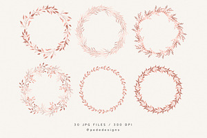 Rose Gold Wreaths