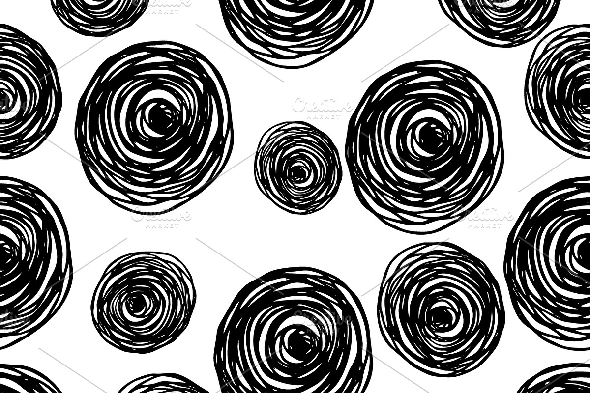 Patterns of drawn geometric shapes, a Pattern Graphic by Elena Terzi (Photo 8 of 10)