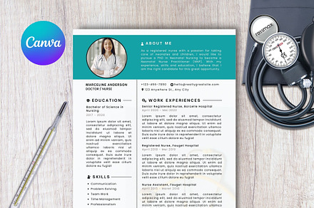registered nurse resume template, a Resume Template by iloveTemplate