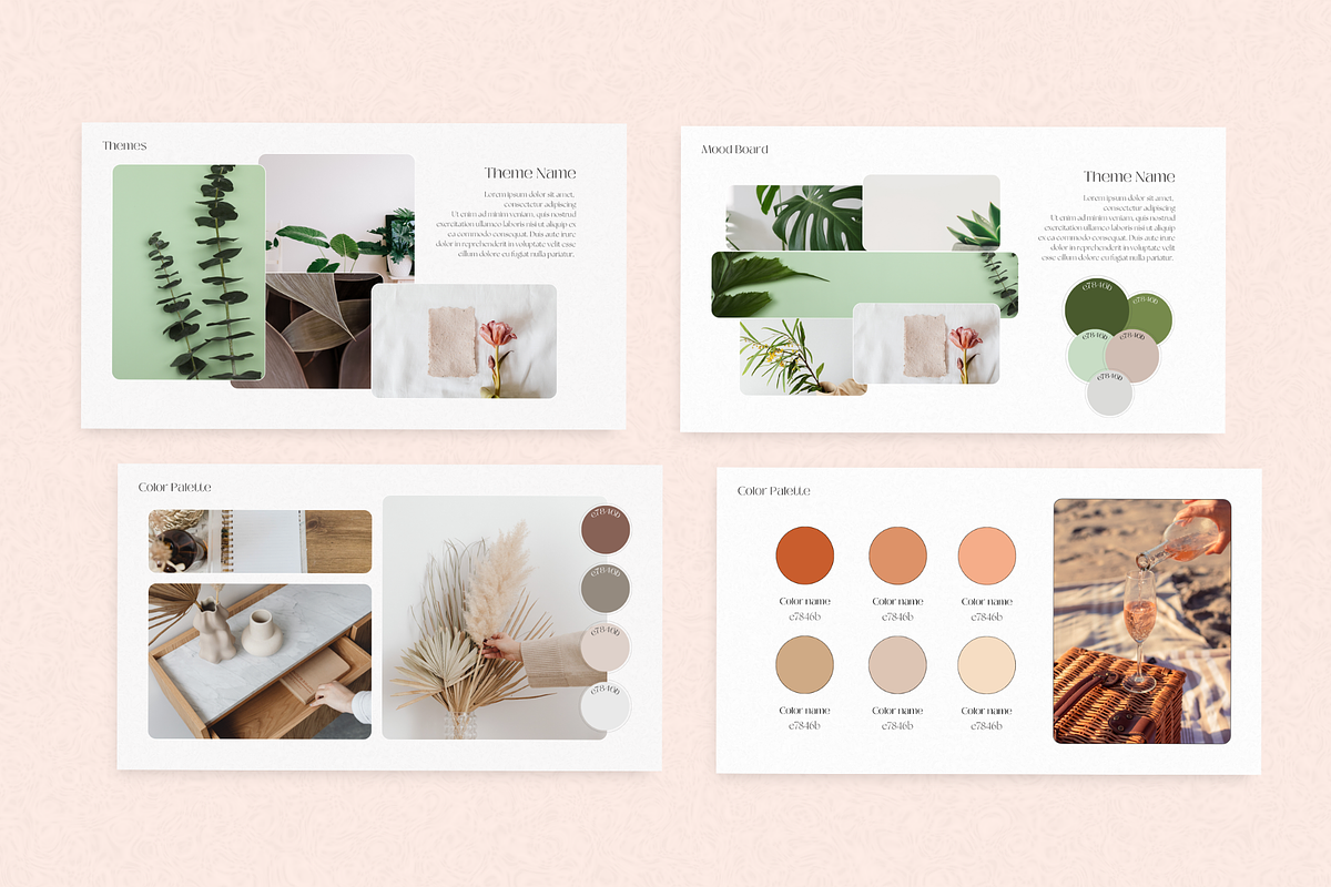 Modern Interior Design Mood Board, a Templates & Theme by PittaFinePrint (Photo 4 of 7)