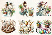 Aesthetic Easter Sublimation Clipart, an Illustration by DreamArtGraphic (Thumbnail 4 of 4)