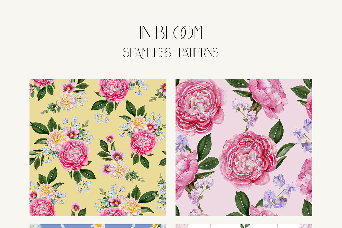 In Bloom Watercolor Florals, a Seasonal Illustration by Catch the Dream Art (Photo 8 of 14)