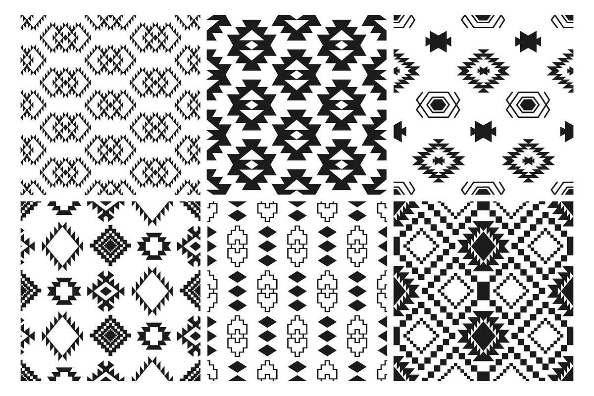 30 Aztec Southwestern Patterns Pack, a Pattern Graphic by Katrinelly (Photo 15 of 15)