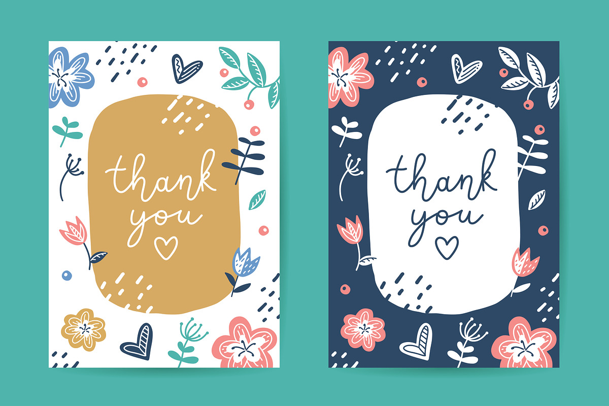 Scandinavian flowers vector bundle, a Texture Illustration by redcollegiya design (Photo 4 of 9)
