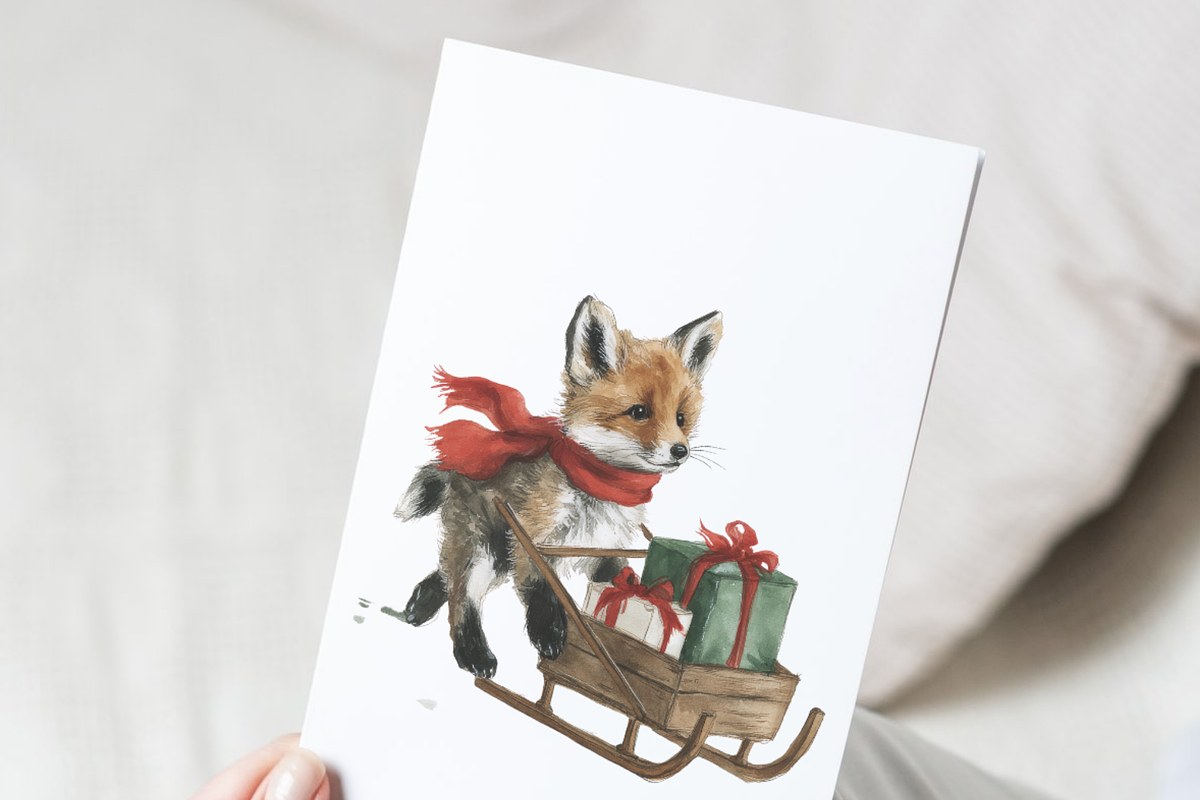 Christmas Forest Animals Clipart, a Decorative Illustration by Pati Paints (Photo 10 of 11)
