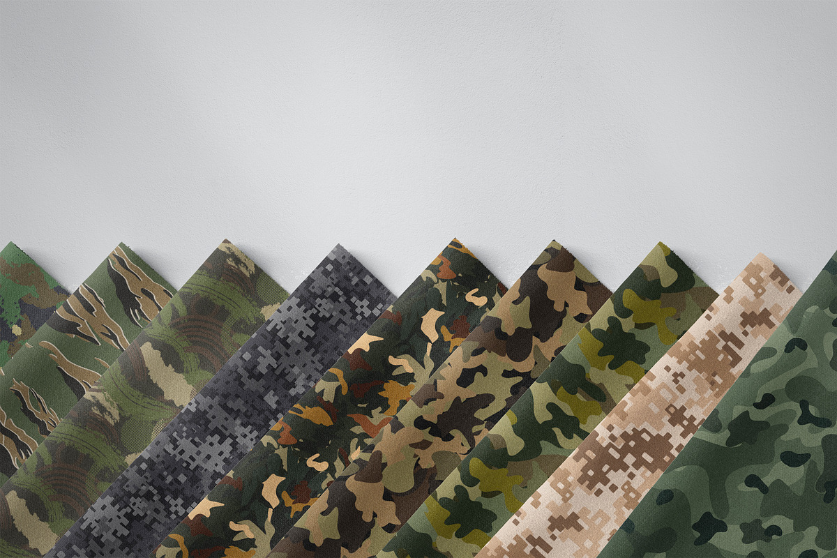 Camouflage seamless patterns, a Pattern Graphic by Alona Savchuk (Photo 5 of 6)