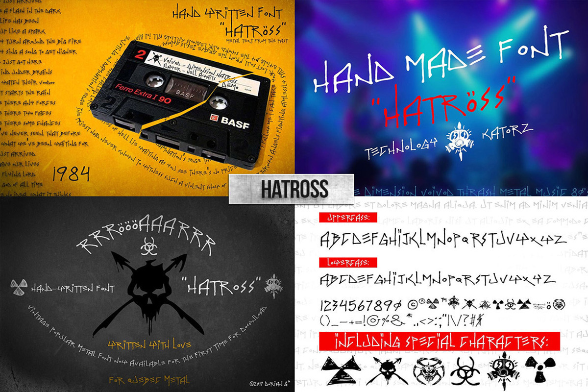 7 Handmade Fonts Bundle preview 4