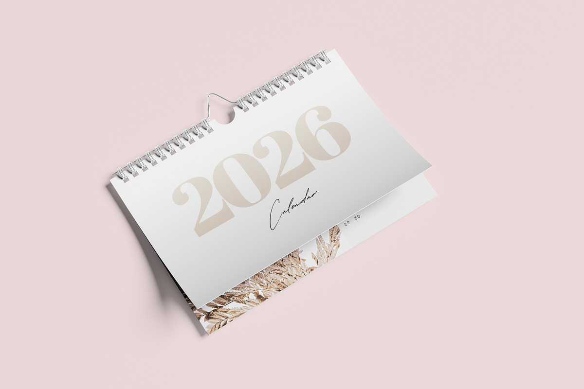 calendar mockup, a Stationery Template by kebunmockup (Photo 4 of 5)
