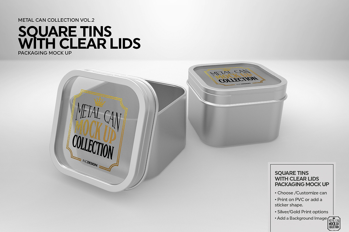Vol2. Metal Can Mockup Collection, a Cups & Container Mockup by INCDesign (Photo 6 of 23)