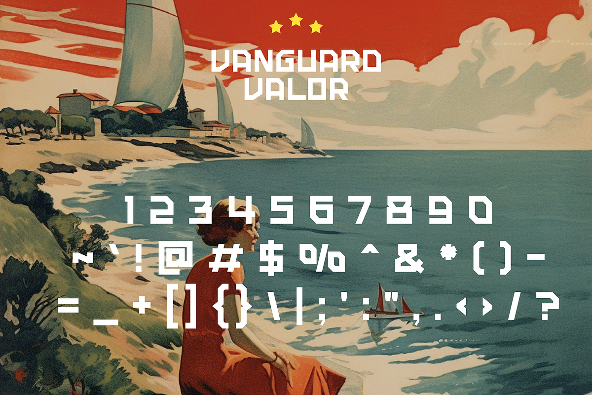 Vanguard Valor - Soviet Typeface, a Sans Serif Font by HipFonts (Photo 7 of 11)