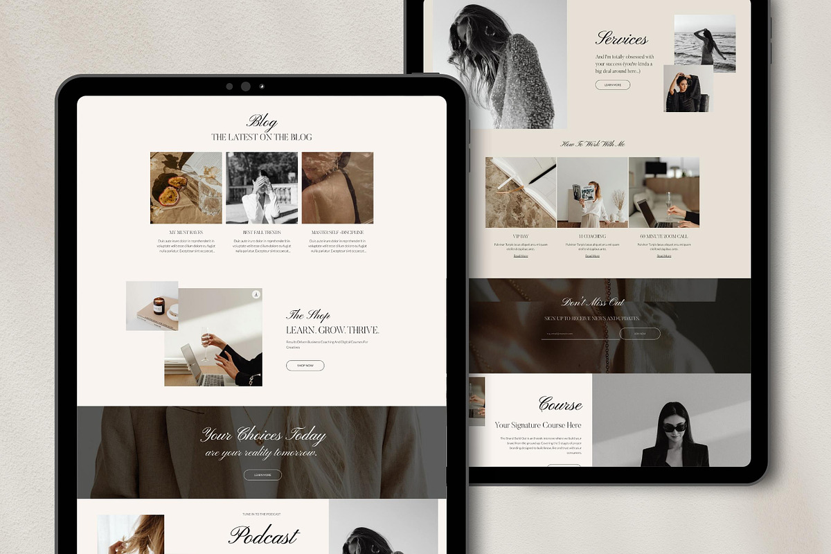 Wix Website Template for Coaches, a Wix Template by Presentibox (Photo 3 of 10)