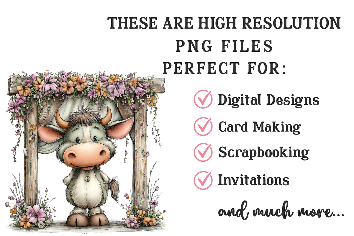 Whimsical Easter Farm Animal Clipart, an Illustration by OK Design (Photo 5 of 6)