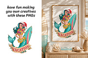 Tropical Christmas Clipart - 17 PNG, a Seasonal Illustration by InkyQueenArt (Thumbnail 5 of 8)