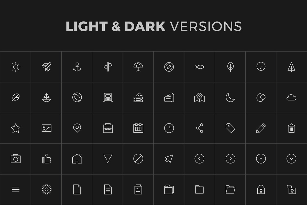 CLARO - 100 Modern Line Icons, an Outline Icon by Better Be a Designer (Photo 5 of 5)