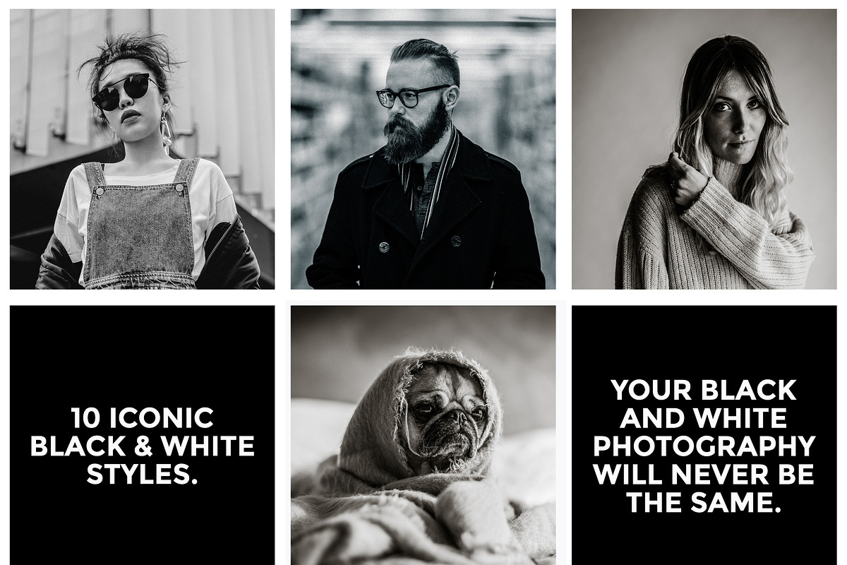Iconic B&W Lightroom Presets preview 3