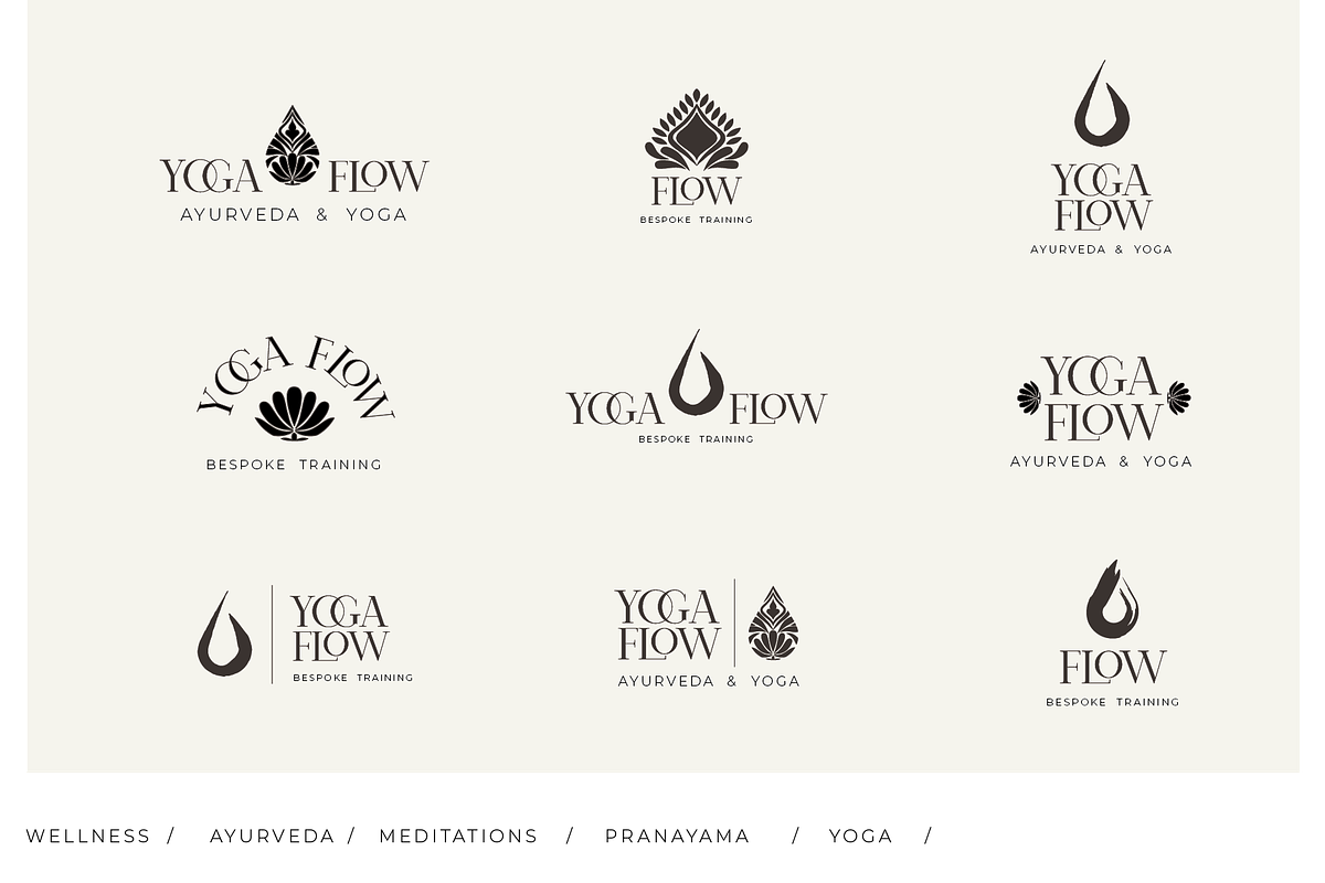 21 Luxury Wellness Yoga Logos, a Branding & Logo Template by CC CREATIVE CO (Photo 7 of 9)