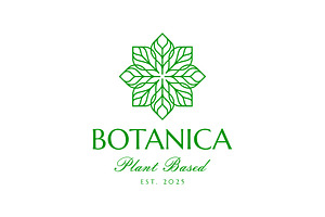 Flower and Leaf Line Art Logo, a Branding & Logo Template by Buqancreative