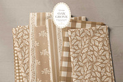 Oak & Acorn Autumn Patterns - Tan, a Pattern Graphic by Eclectic Anthology (Thumbnail 11 of 13)