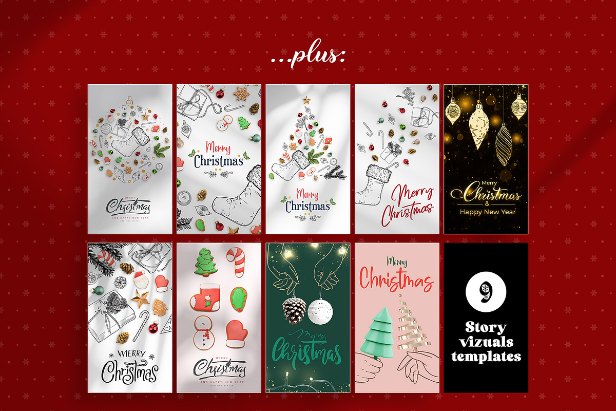 Christmas social media templates, a Social Media Template by MuzaInspires (Photo 4 of 4)