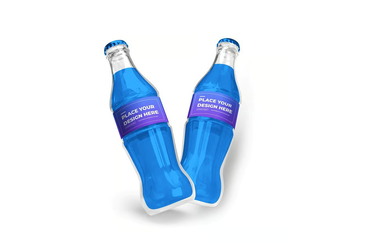 Soft Drink Bottle Mockup Template, a Packaging Mockup by DesignRushMarket (Photo 2 of 11)