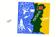 Portugal. Hand Drawn Maps With Names, an Education Illustration by Lubov Illustrations Shop (Thumbnail 7 of 7)