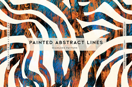 Painted Abstract Lines, a Wallpaper Graphic by MalyskaStudio
