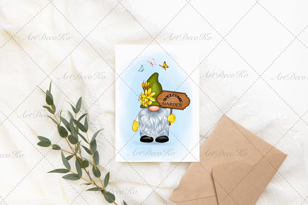 Garden gnome, PNG gnome, an Illustration by DekoArt (Photo 3 of 3)
