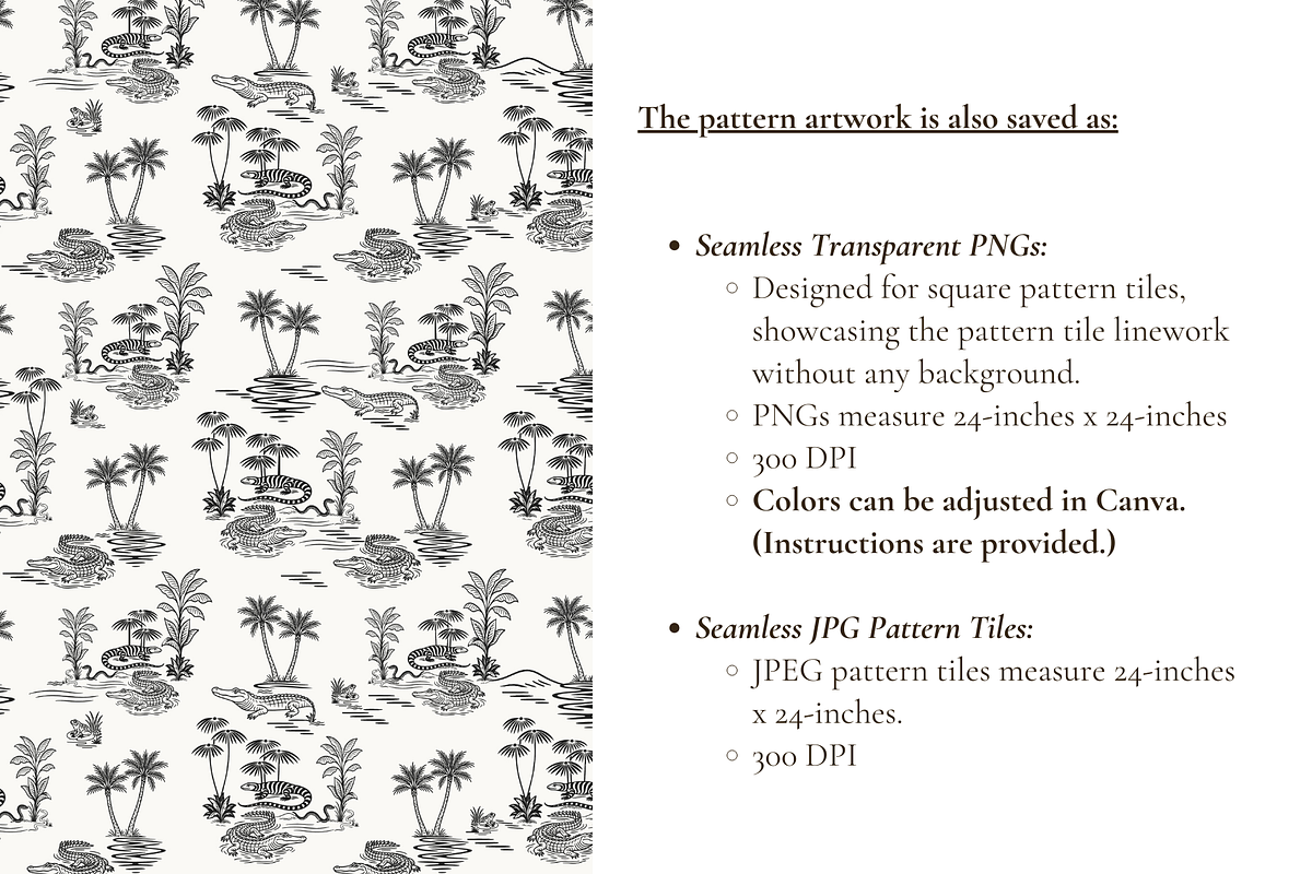 Swamp Toile de Jouy Pattern, a Pattern Graphic by Hughes Studio (Photo 6 of 8)