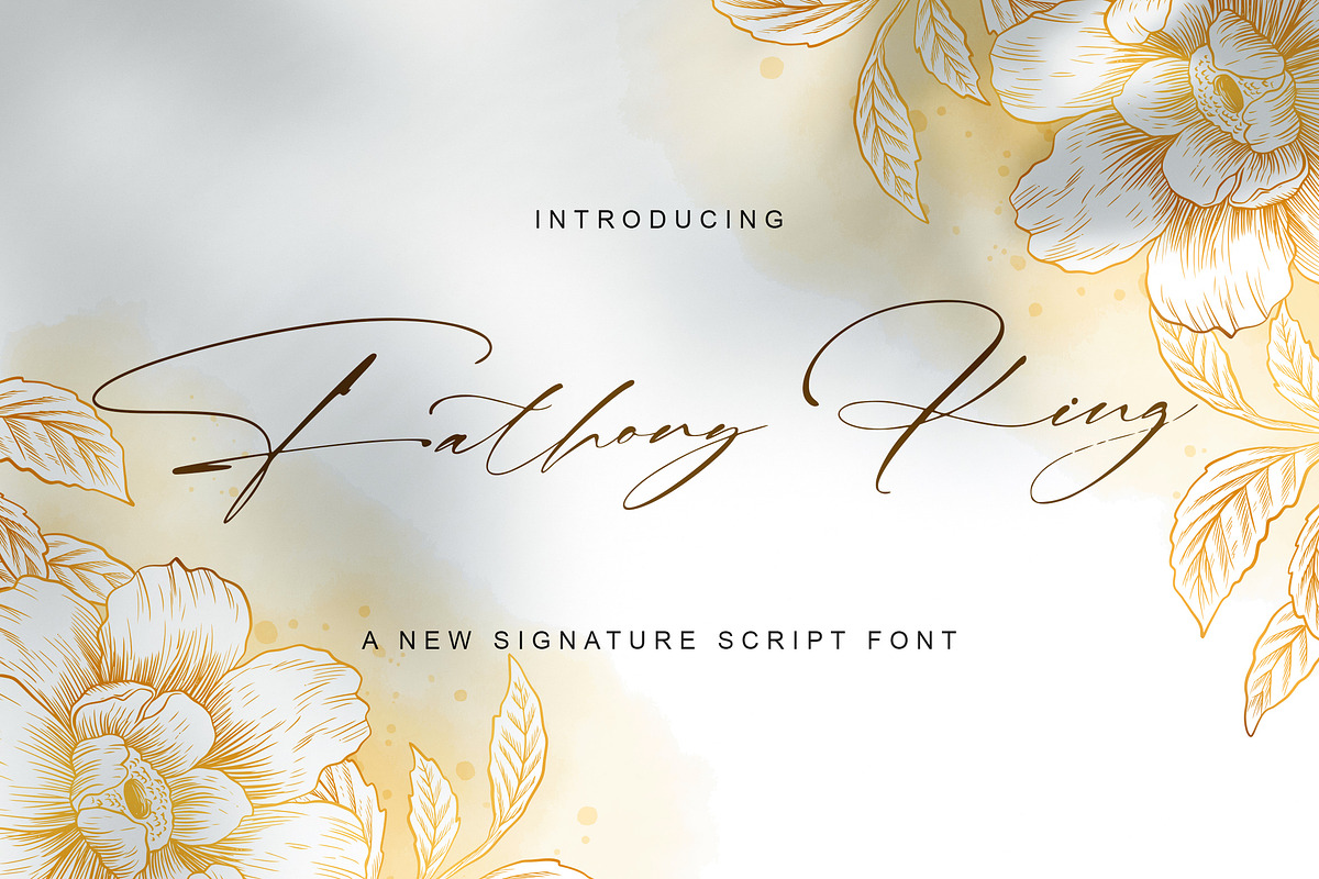 Fathony King - Signature Font, a Script Font by StringLabs (Photo 1 of 12)