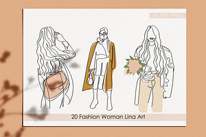 Women Fashion Art. Fashion Vector