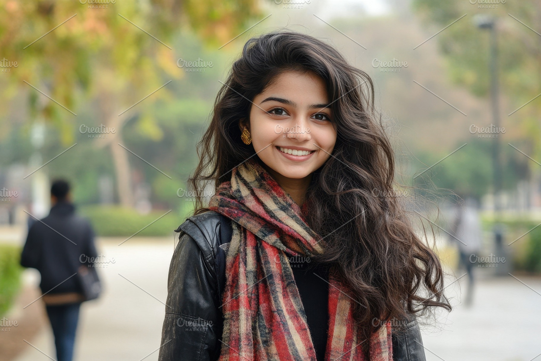 Girl walking on the college campus, a Photo by Pavel_design