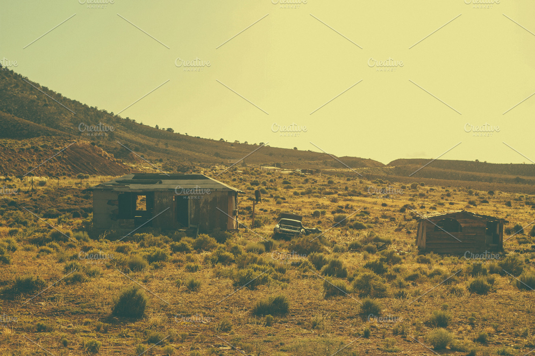 Grand Canyon Shack On The Hill Side Stock Photo Containing Grand Canyon And