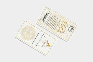 Gold Jewelry Store Gift Voucher