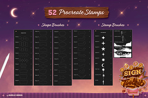 Retro Sign Toolkit 2.0 For Procreate