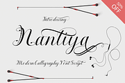 Nantiya, a Script Font by Deniz86 (Thumbnail 11 of 11)