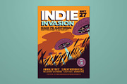 Alien Invasion Vector Art Flyer, a Flyer Template by ashenterprise (Thumbnail 1 of 3)