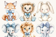 Vintage Plush Animals Clipart Bundle, an Animal Illustration by SparkyDesignsUS (Thumbnail 2 of 9)