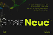 Ghosta Neue, a Sans Serif Font by Black Studio (Thumbnail 1 of 15)
