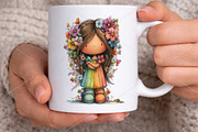 Whimsical Spring Rainbow Girl PNG, a Seasonal Illustration by Canvas Craft (Thumbnail 6 of 7)