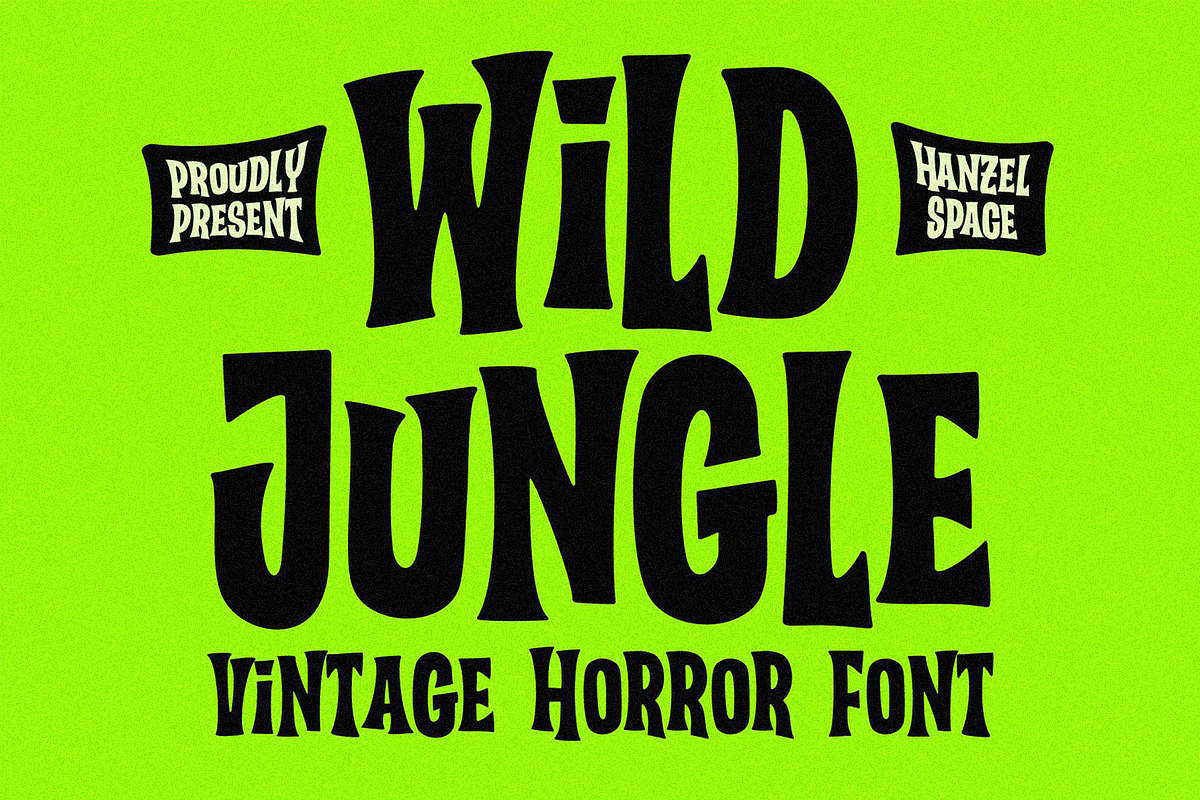Wild Jungle – Vintage Horror Font, a Serif Font by HanzelSpace Studio (Photo 1 of 6)