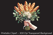 Parisian Just Married Clipart, an Illustration by RobertsArt (Thumbnail 3 of 7)