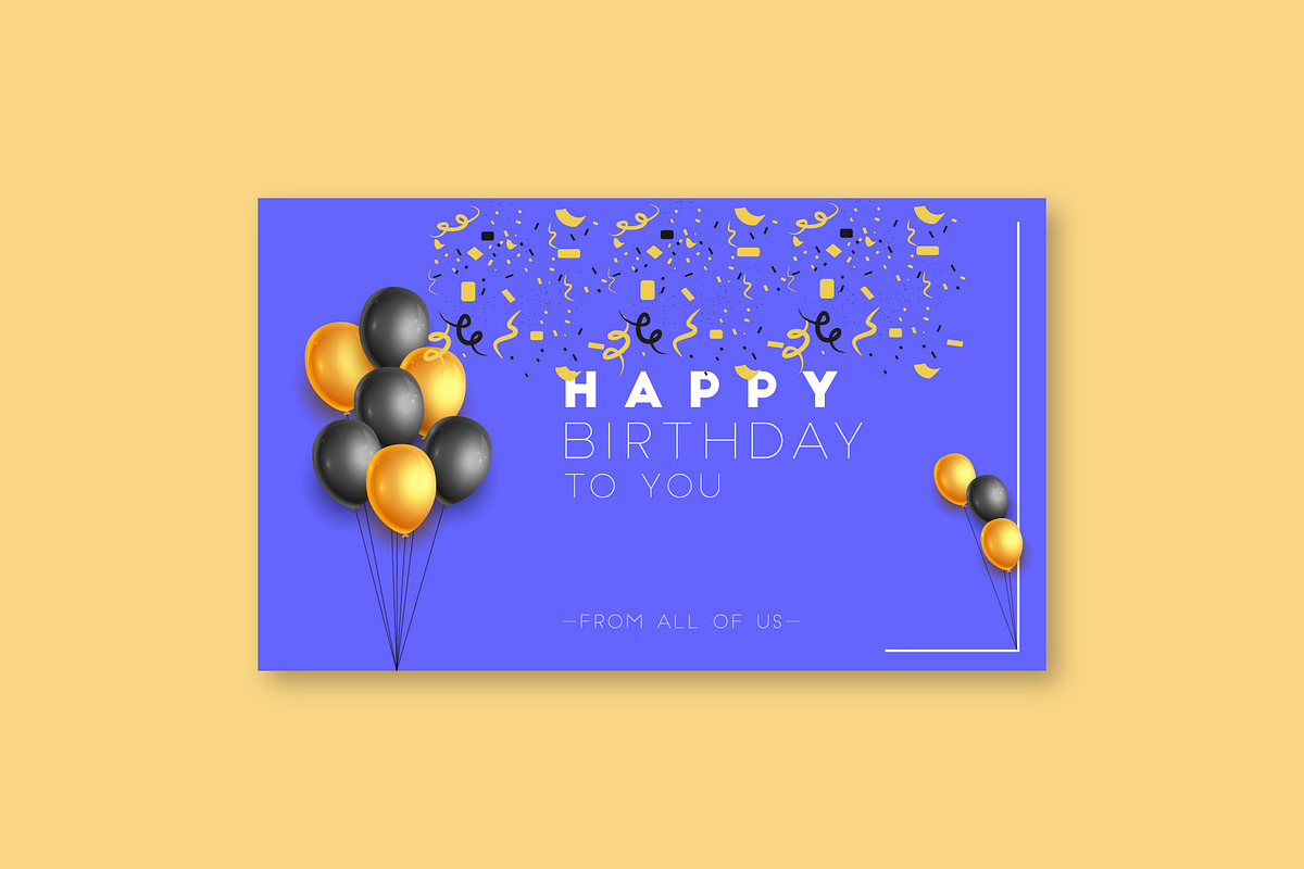 happy birthday set, a Card Template by designbydi (Photo 7 of 7)