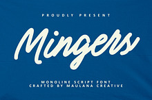 Mingers Monoline Script Font