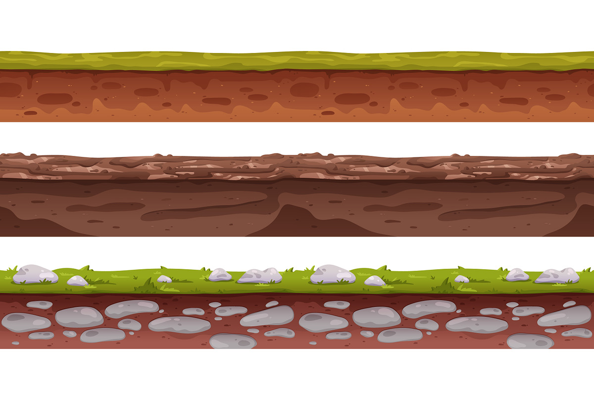 Seamless ground cross sections set, a Texture Graphic by Good Studio (Photo 9 of 9)