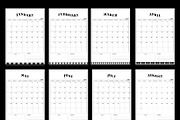 Calendar 2025 | Monochrome, a Poster Template by Emilly Studio (Thumbnail 3 of 3)