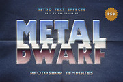 Retro Sci-Fi Metal Text Effects, a Layer Style Add-On by Andrew Skoch Design (Thumbnail 6 of 9)